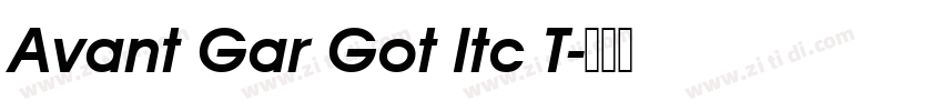 Avant Gar Got Itc T字体转换